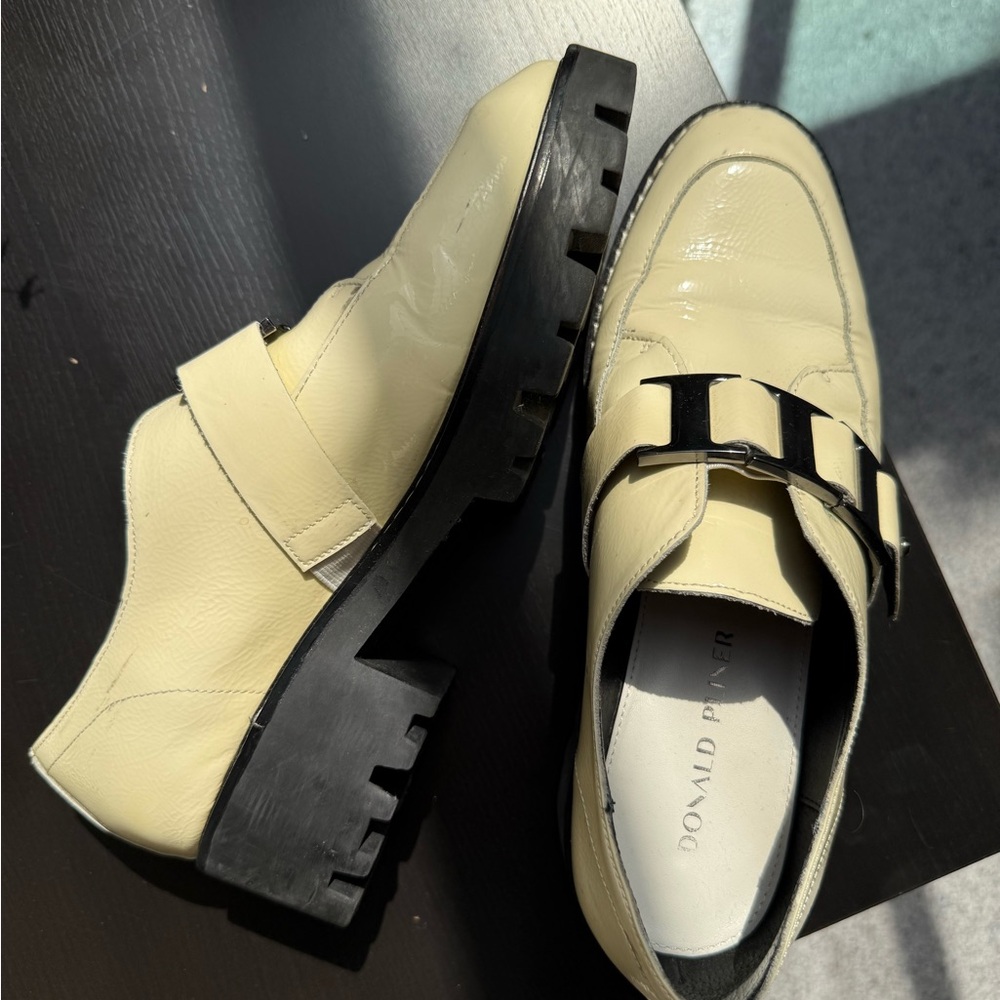 Donald J. Pliner Cream Loafers for Women